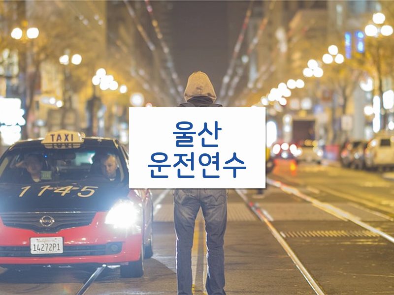 울산운전연수 후기