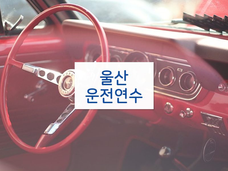 울산운전연수 후기